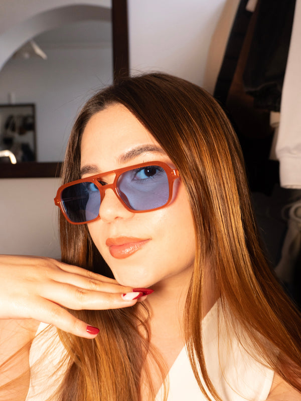 Gafas De Sol Monaco - Naranja X Azul