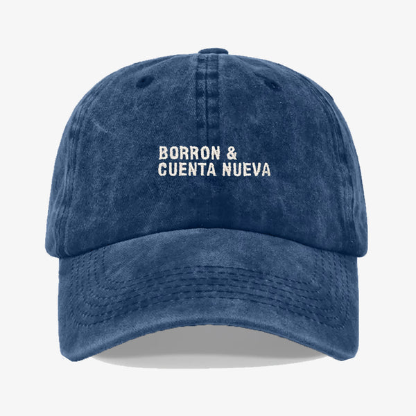 Gorra Prelavada Borrón y Cuenta Nueva
