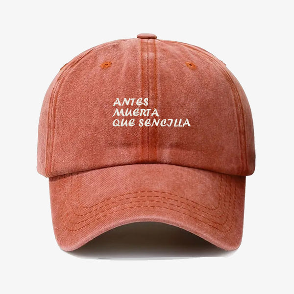 Gorra Prelavada Antes Muerta Que Sencilla