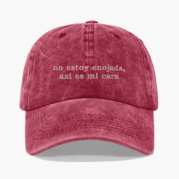 Gorra Prelavada No estoy enojada