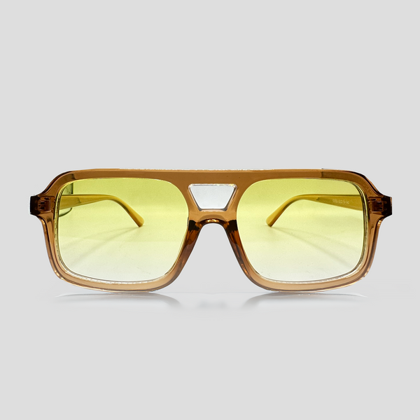 Gafas De Sol Francia Naranja X lente amarillo