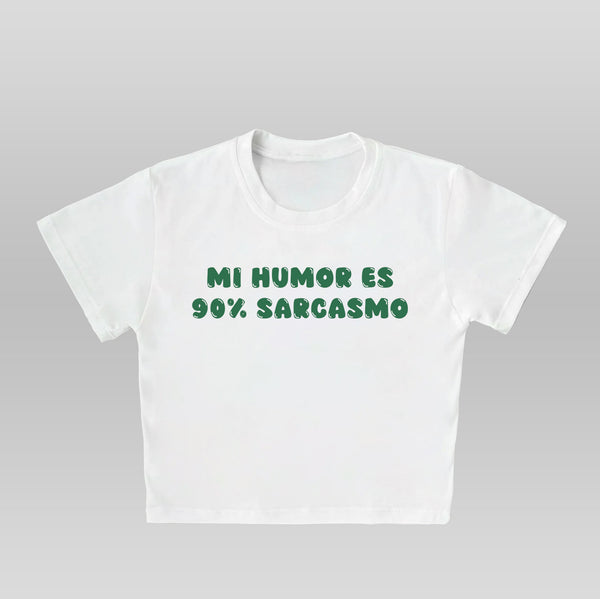 Mi Humor Es 90% Sarcasmo - Crop top