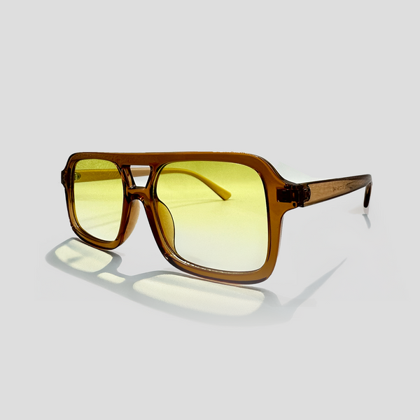 Gafas De Sol Francia Naranja X lente amarillo