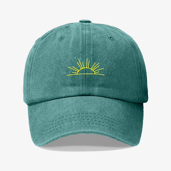 Gorra Prelavada Sol Amarillo