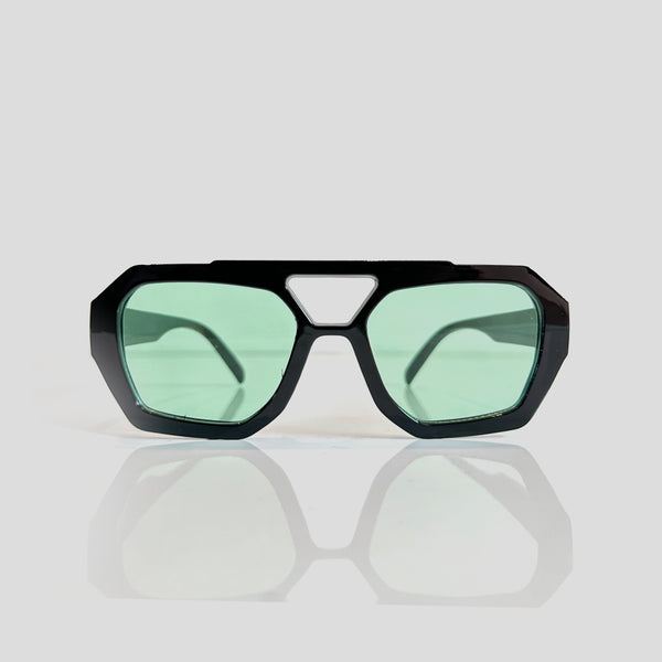 Gafas De Sol Santorini Negra x Verde