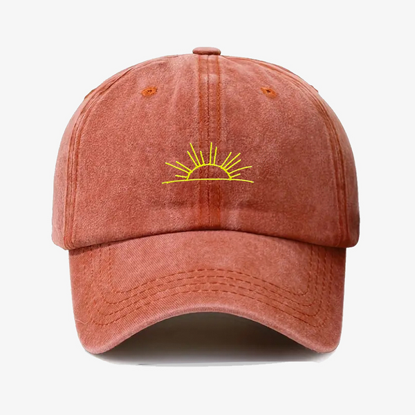 Gorra Prelavada Sol Amarillo