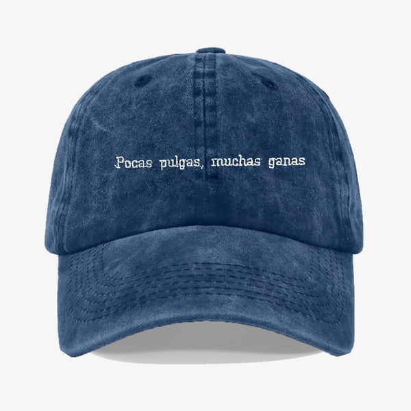 Gorra Prelavada Pocas Pulgas