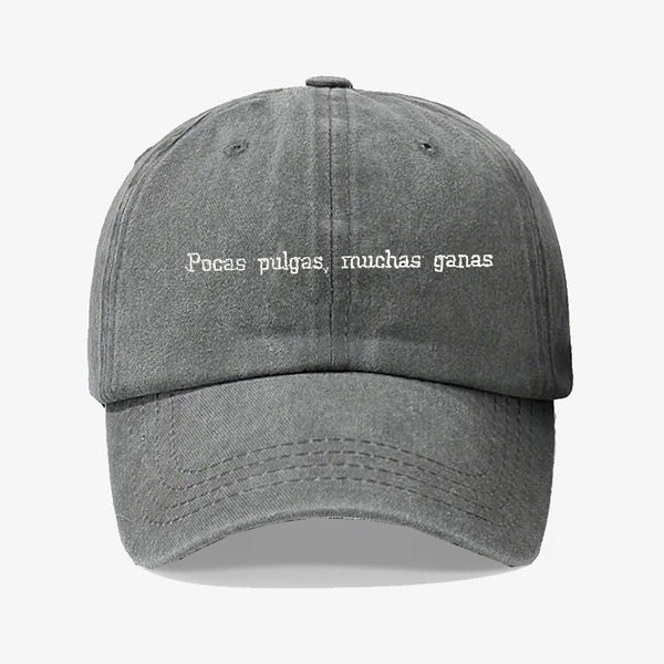 Gorra Prelavada Pocas Pulgas
