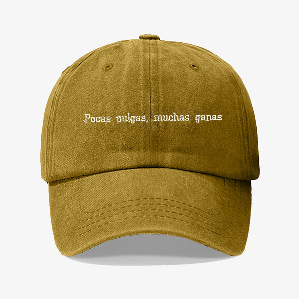 Gorra Prelavada Pocas Pulgas