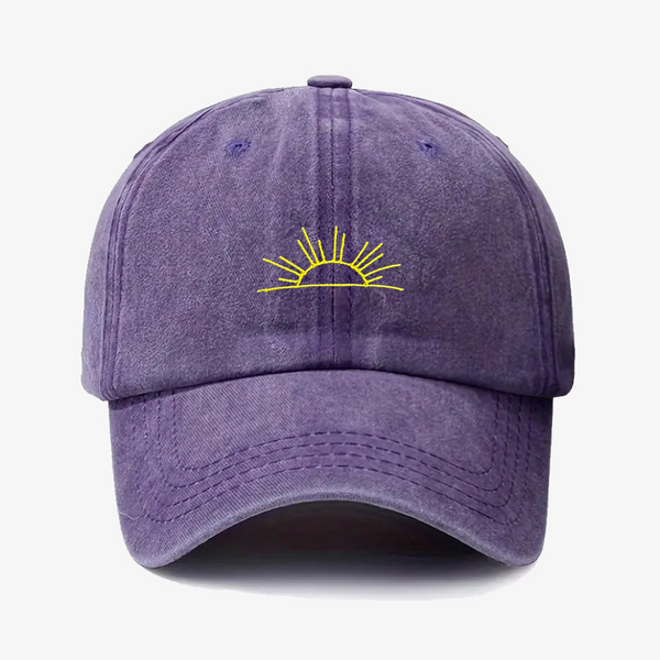 Gorra Prelavada Sol Amarillo