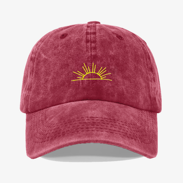 Gorra Prelavada Sol Amarillo