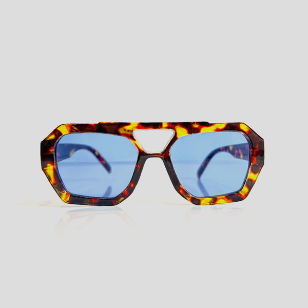 Gafas De Sol Santorini Leopardo x Azul