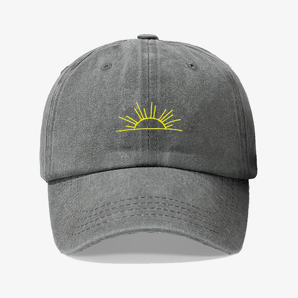 Gorra Prelavada Sol Amarillo