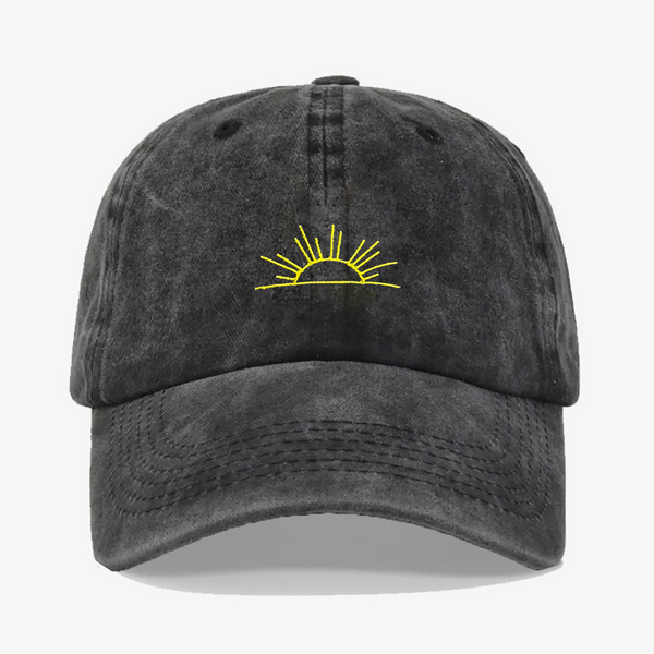 Gorra Prelavada Sol Amarillo