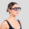 Gafas De Sol Santorini Leopardo x Negra