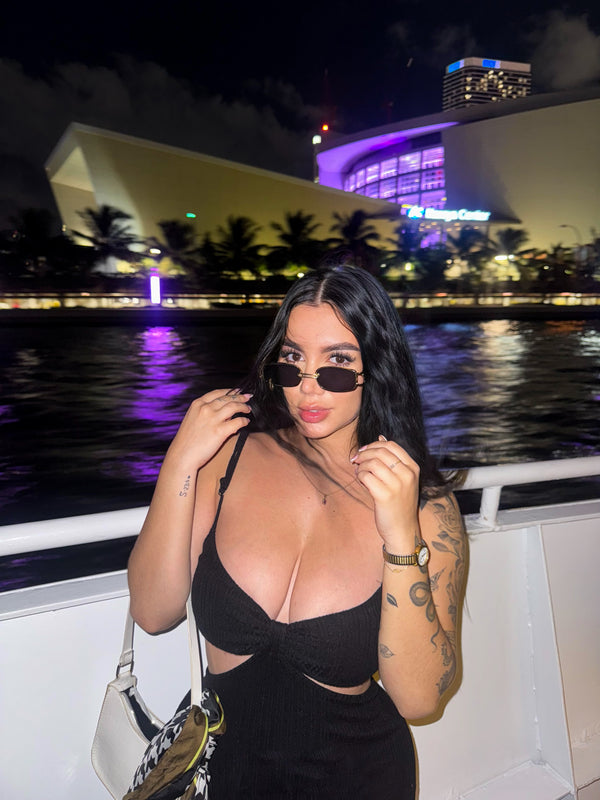 Gafas De Sol Praga x Negra Dorada