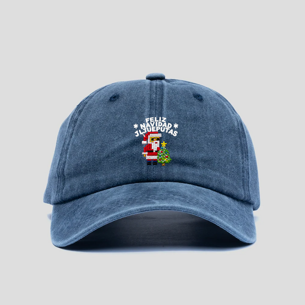 Gorra Prelavada Feliz Navidad
