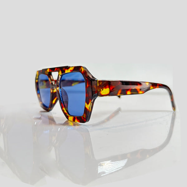 Gafas De Sol Santorini Leopardo x Azul