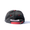 Gorra Prelavada Basica Negra x Roja