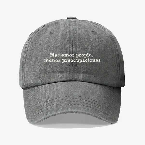 Gorra Prelavada Mas Amor Propio