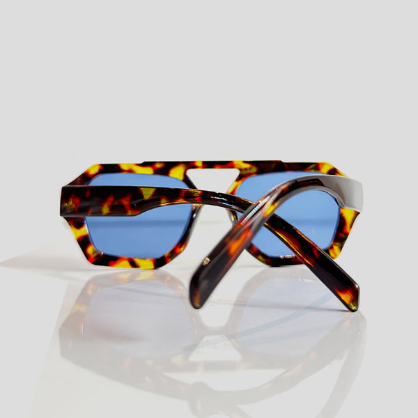 Gafas De Sol Santorini Leopardo x Azul