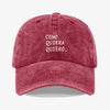 Gorra Prelavada Como Quiera Quiero