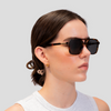 Gafas De Sol Alemania Leopardo Lente Negro
