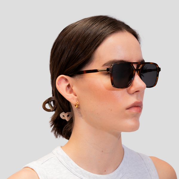 Gafas De Sol Alemania Leopardo Lente Negro