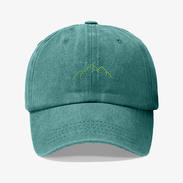 Gorra Prelavada Montaña verde