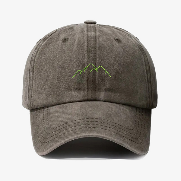Gorra Prelavada Montaña verde