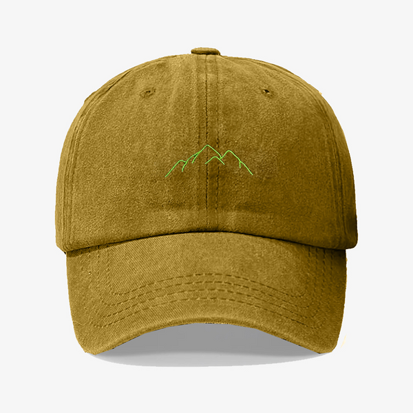 Gorra Prelavada Montaña verde