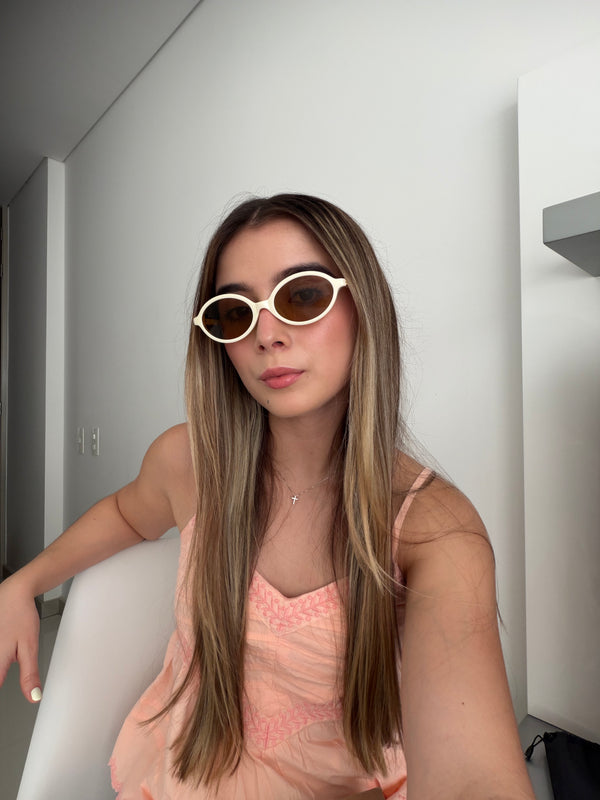 Gafas De Sol Sao Paulo Blanco x cafe
