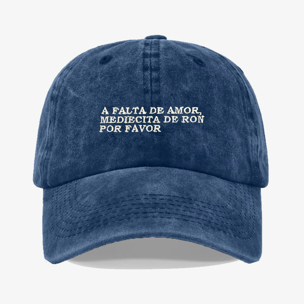 Gorra Prelavada A Falta De Amor