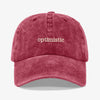 Gorra Prelavada Optimistic