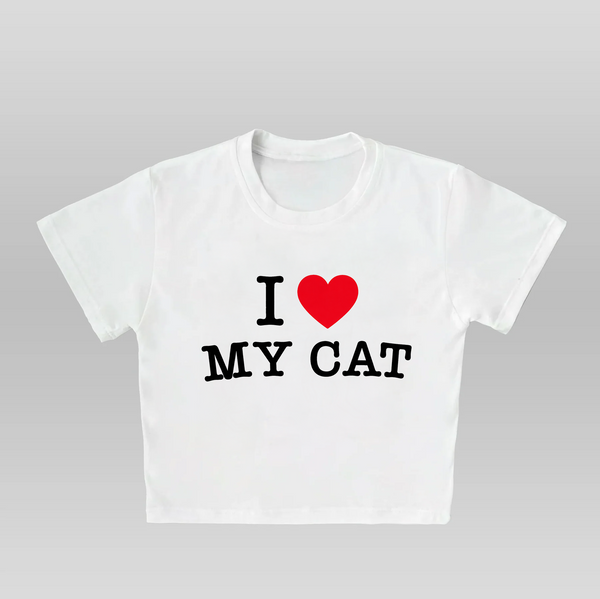 I 😍 MY CAT - Crop top