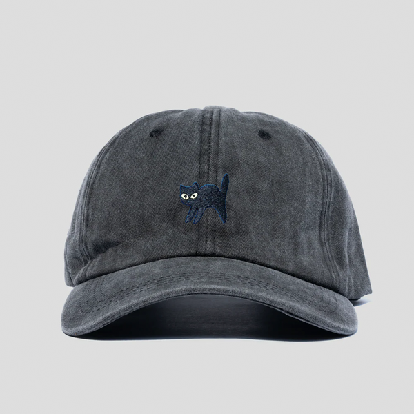 Gorra Prelavada Gato Negro