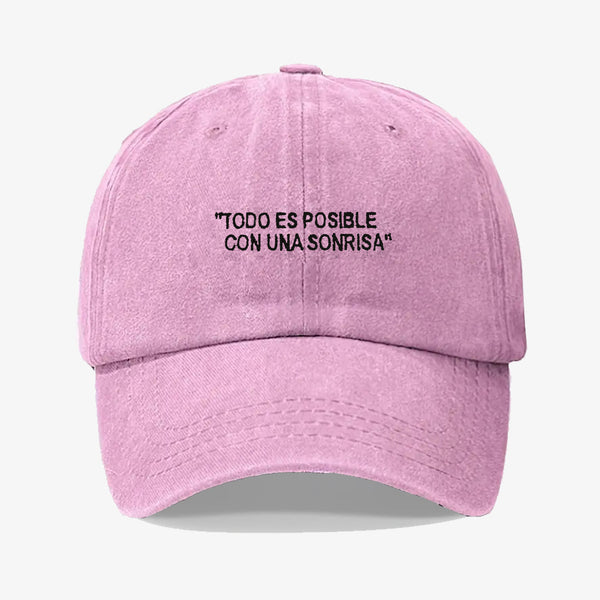 Gorra Prelavada Todo Es Posible