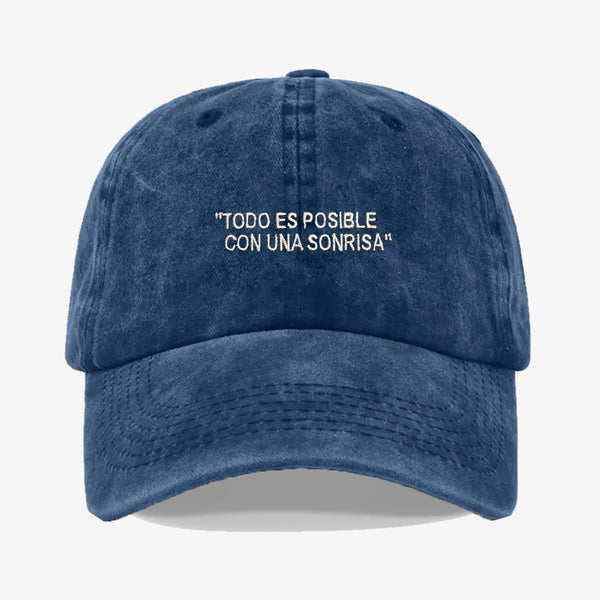 Gorra Prelavada Todo Es Posible