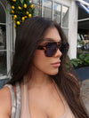 Gafas De Sol Santorini Leopardo x Negra