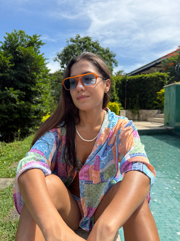 Gafas De Sol Monaco - Naranja X Azul