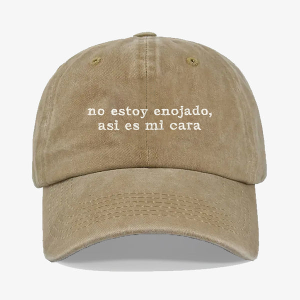 Gorra Prelavada No estoy enojado