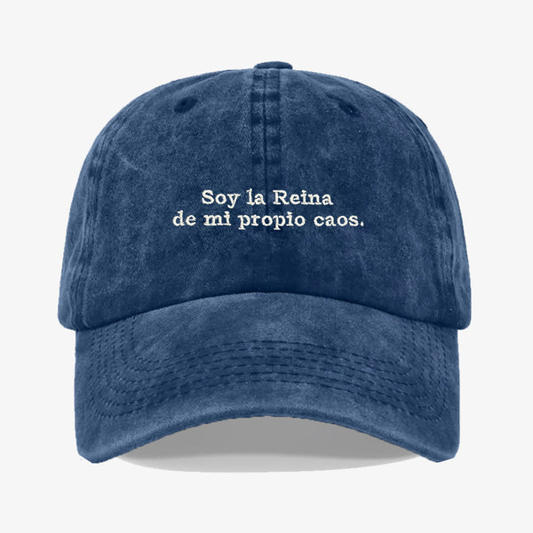 Gorra Prelavada Soy La Reina