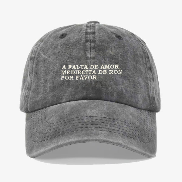 Gorra Prelavada A Falta De Amor