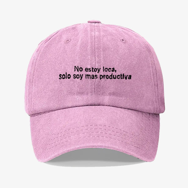 Gorra Prelavada No Estoy Loca