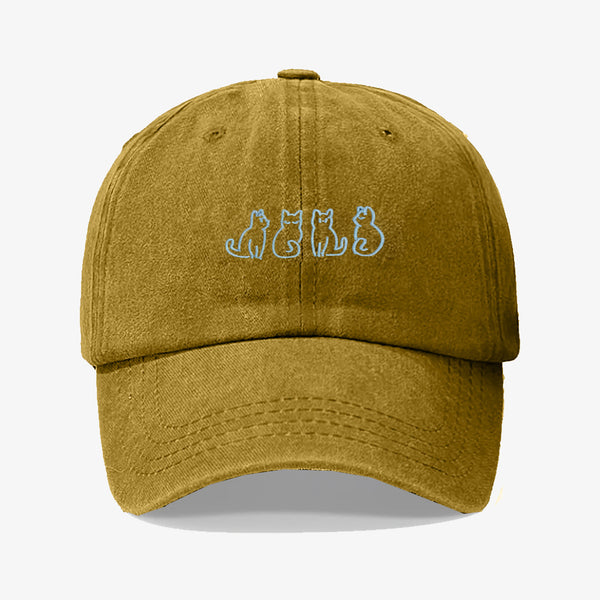 Gorra Prelavada Gatito