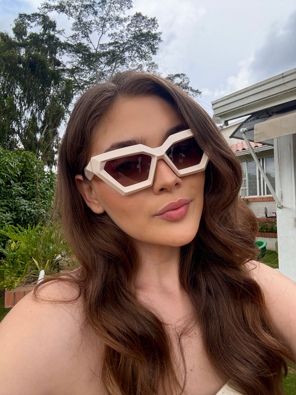 Gafas De Sol Singapur Beige x Cafe