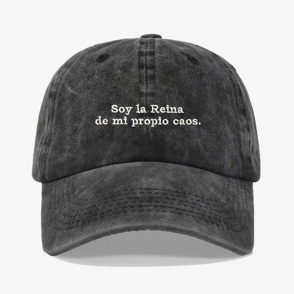 Gorra Prelavada Soy La Reina