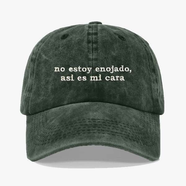Gorra Prelavada No estoy enojado