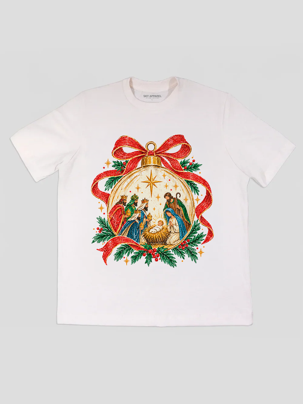 Camiseta Blanca Pesebre Vintage