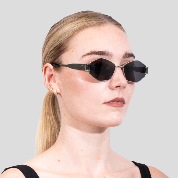 Gafas De Sol Dominican Negra x Plateado